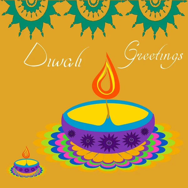 Happy Diwali światła — Wektor stockowy