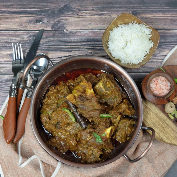 Γενική άποψη του Goat curry, Mutton curry, Nihari, Rogan Josh in — Φωτογραφία Αρχείου