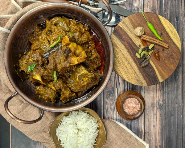 Γενική άποψη του Goat curry, Mutton curry, Nihari, Rogan Josh in — Φωτογραφία Αρχείου