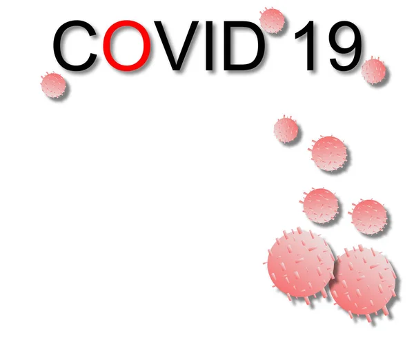 Pozadí Coronavirus Covid Copyspace — Stock fotografie