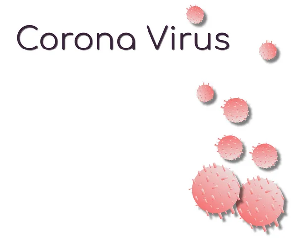 Fundo Coronavirus Covid Com Copyspace — Fotografia de Stock