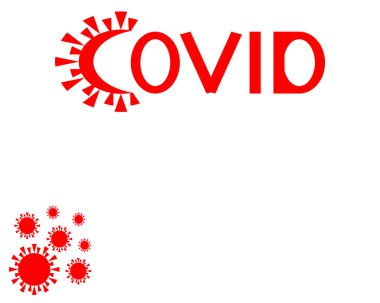 Kopyalama alanı olan covid 19 başlıklı bir arkaplan.