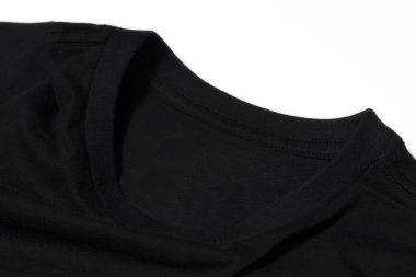 Beyaz arkaplanda temel t-shirt ayrıntıları