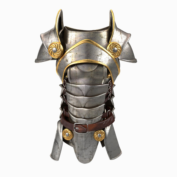 armor 3d illustration isolated