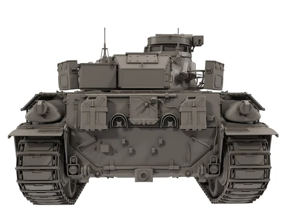 军事法国坦克 Amx 30b2 在一个孤立的白色背景。3d 插图 — 图库照片