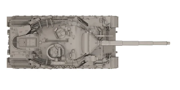 Militär franska tank Amx 30b2 på en isolerad vit bakgrund. 3D illustration — Stockfoto