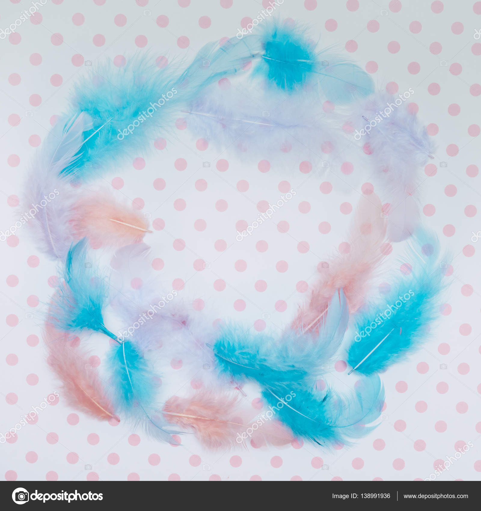 Frame of turquoise feathers — Stock Photo © Katya_Havok 138991936