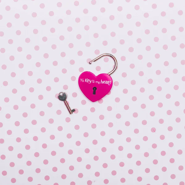 lock in shape of heart
