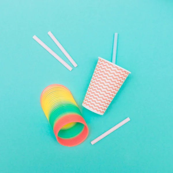 Pink paper cup and rainbow spiral – Stock Editorial Photo © Katya_Havok ...