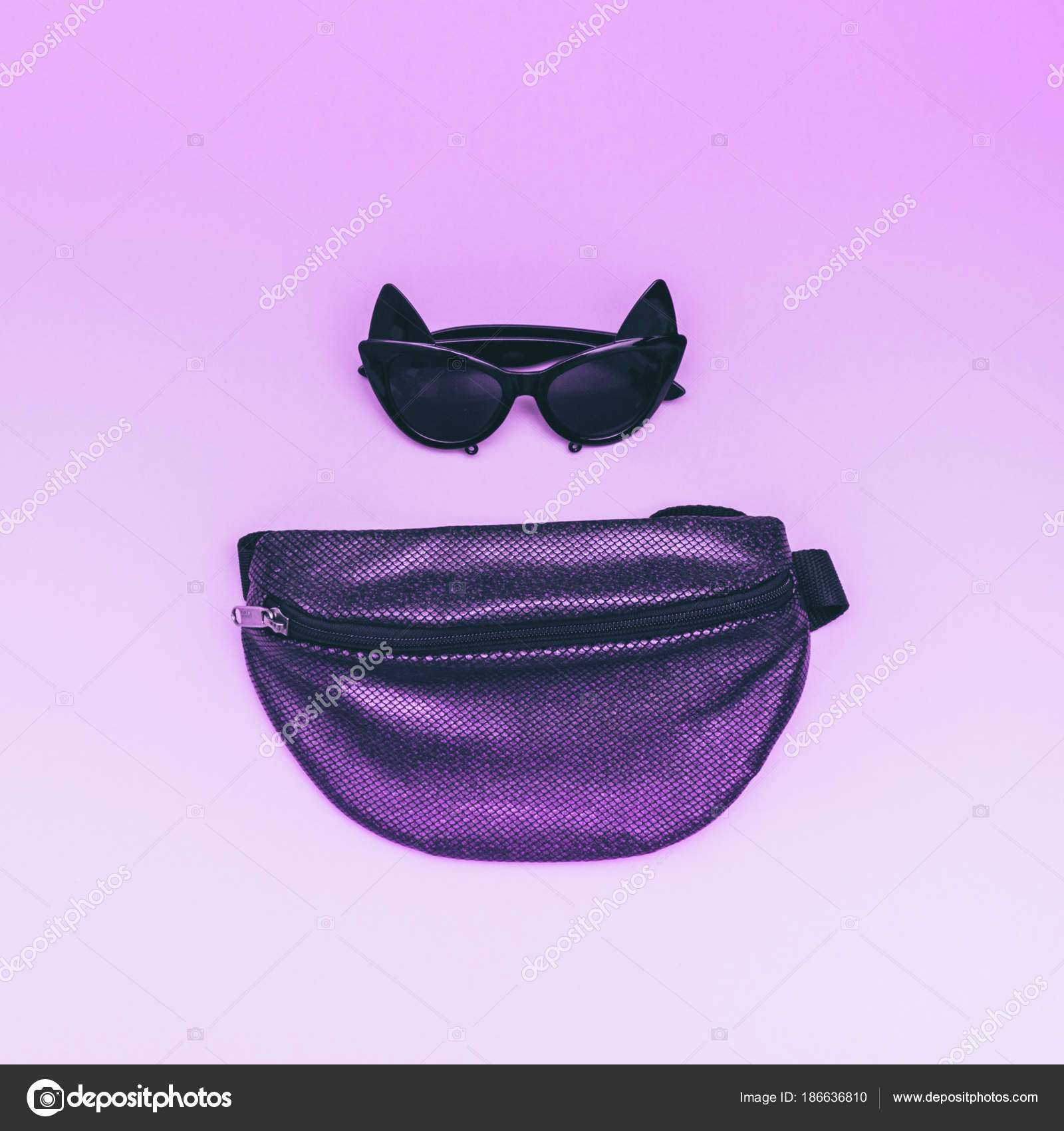 purple bum bag