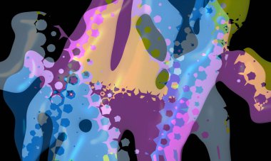 Bright artistic splashes with abstract color texture. Modern futuristic pattern. dynamic background