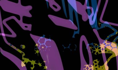 illustration of colorful decorative texture painting. Vibrant paint pattern backdrop