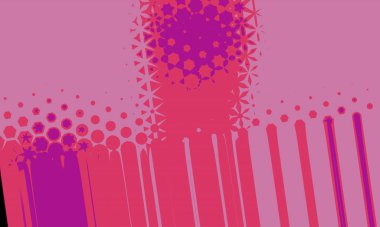 illustration of colorful background with creative shapes