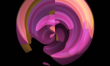 Creative abstract background with artistic pattern. Colorful and vibrant illustration