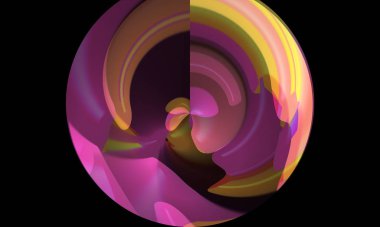 Creative abstract background with artistic pattern. Colorful and vibrant illustration