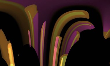 illustration of colorful decorative texture painting. Vibrant paint pattern backdrop