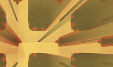 illustration of colorful background with creative shapes