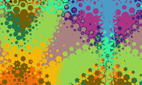 Creative Abstract Background Artistic Pattern Colorful Vibrant Illustration — 图库照片