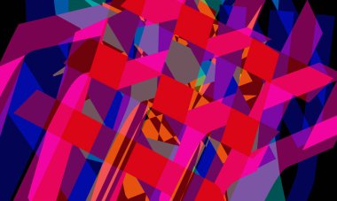 illustration of colorful background with creative shapes