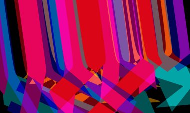 illustration of colorful background with creative shapes