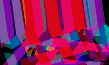 illustration of colorful background with creative shapes
