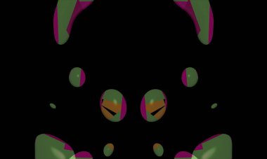 illustration of colorful decorative texture painting. Vibrant paint pattern backdrop