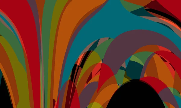 Creative Abstract Background Artistic Pattern Colorful Vibrant Illustration — 图库照片