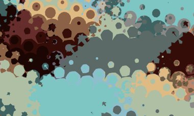 Creative abstract background with artistic pattern. Colorful and vibrant illustration