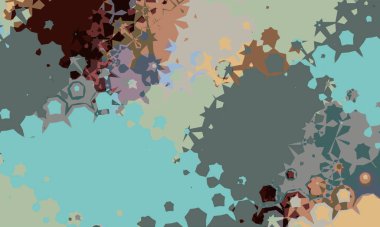 Creative abstract background with artistic pattern. Colorful and vibrant illustration