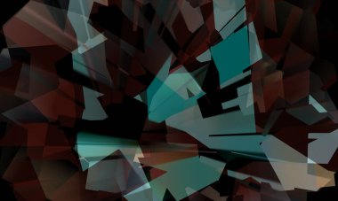 illustration of colorful background with creative shapes