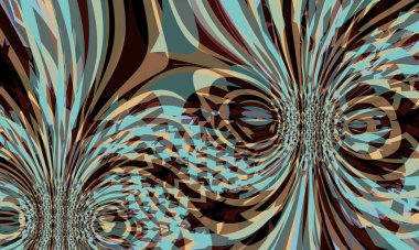 Creative abstract background with artistic pattern. Colorful and vibrant illustration