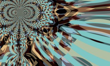 Creative abstract background with artistic pattern. Colorful and vibrant illustration