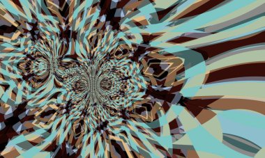 Creative abstract background with artistic pattern. Colorful and vibrant illustration