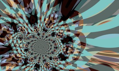 Creative abstract background with artistic pattern. Colorful and vibrant illustration