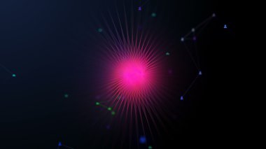 Pembe çizgiler bir sarmal girdap gibi