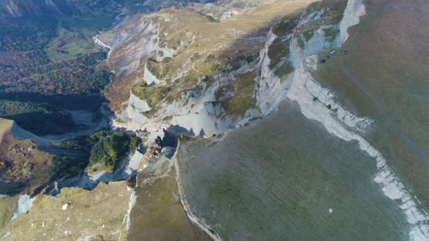 陡峭的悬崖和山谷的景色 马亚克山 达吉斯坦共和国 俄罗斯 — 图库视频影像