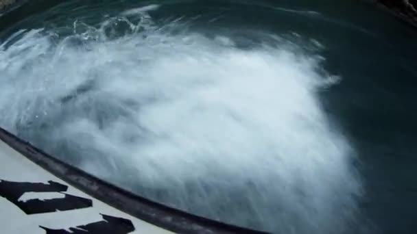 Víz Fröccsen Hajó Alól Sulak Kanyonban Dagesztáni Köztársaság Oroszország — Stock videók