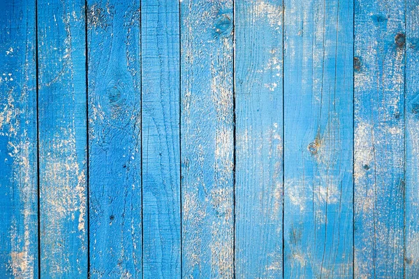 Pared de madera pintada azul vintage —  Fotos de Stock