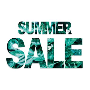 Yaz satış poster şablonu ile desen bırakır