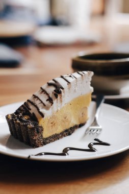 Çiğ vegan pasta, banoffee pasta