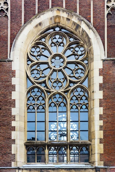 Historické gotické okno. — Stock fotografie