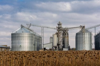 Metal tahıl Asansör tarım bölgesi.