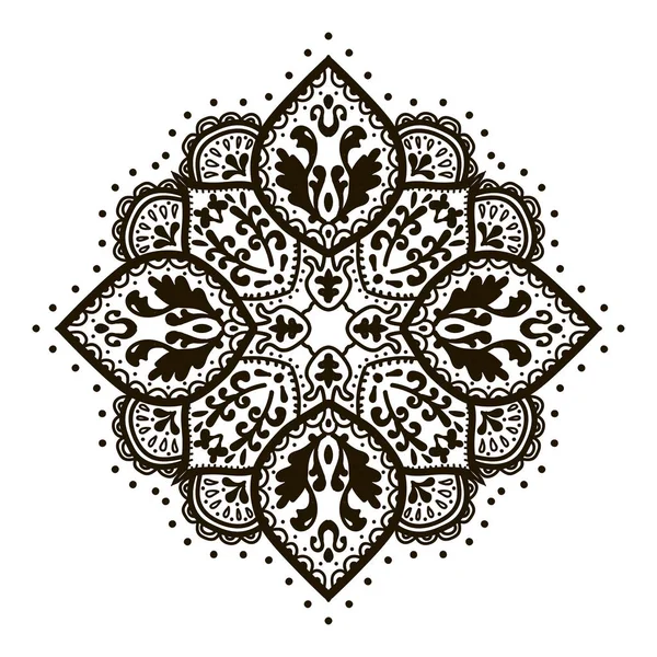 Impresión de Mandala indio bohemio . — Vector de stock