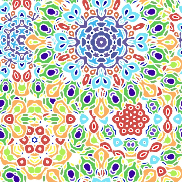 Patrón de mandala para imprimir en tela o papel . — Vector de stock