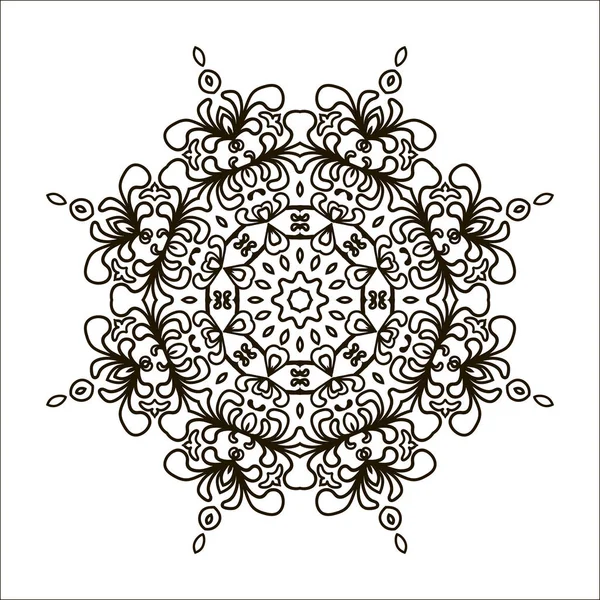 Imprimé Mandala indien bohème . — Image vectorielle