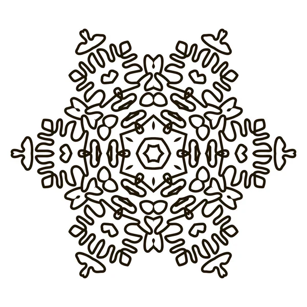 Impresión de Mandala indio bohemio . — Vector de stock