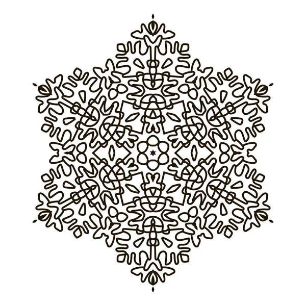 Drukuj artystycznej Mandala Indian. — Wektor stockowy