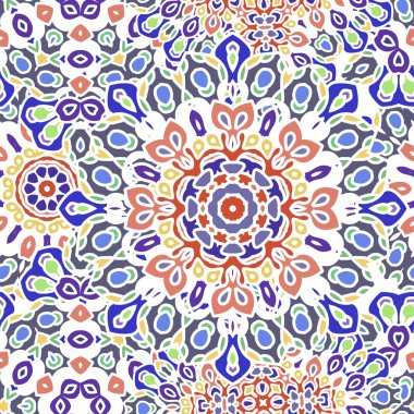 Mandala desen kumaş ya da kağıt üzerine basım için.