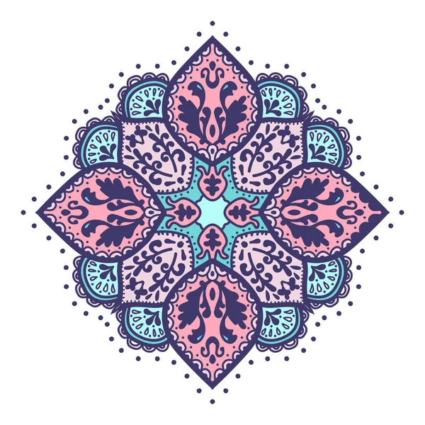 Imprimé Mandala indien bohème . — Image vectorielle