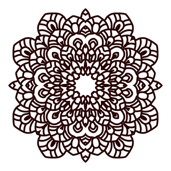 Impresión de Mandala indio bohemio . — Vector de stock